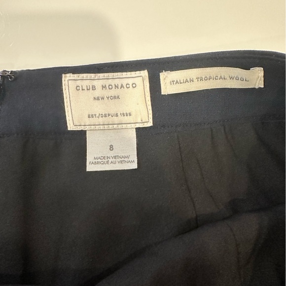 Dark navy wool skirt - Picture 2 of 3